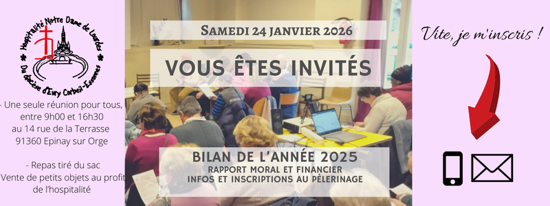Invitation Bilan ann&eacute;e 2025 24 janvier 2026