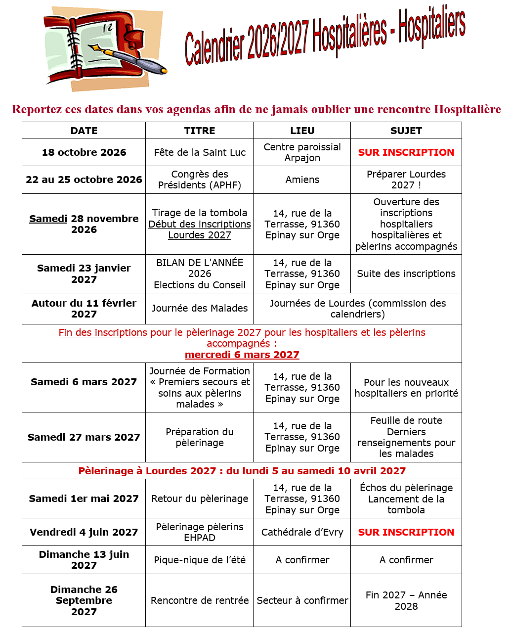 calendrier2026 2027 octobre26